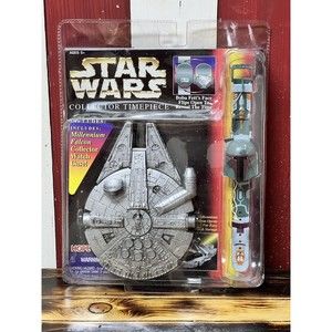 Star Wars Collector Timepiece Boba Fett Watch & Millennium Falcon Case - SEALED